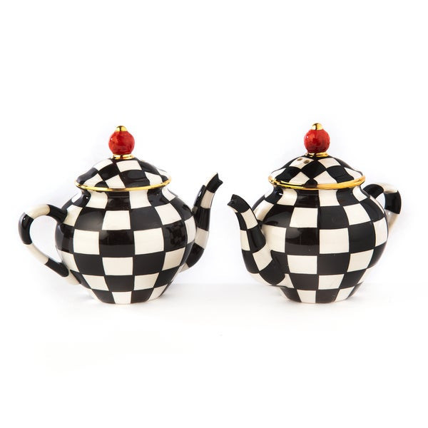 MacKenzie-Childs Courtly Teapot Salt & Pepper Set | MacKenzie-Childs