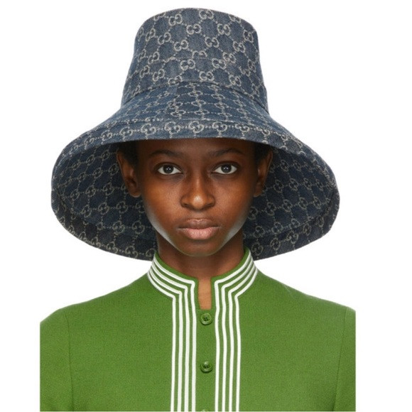 Gucci Eco Washed Denim GG Monogram Brim Hat | Poshmark