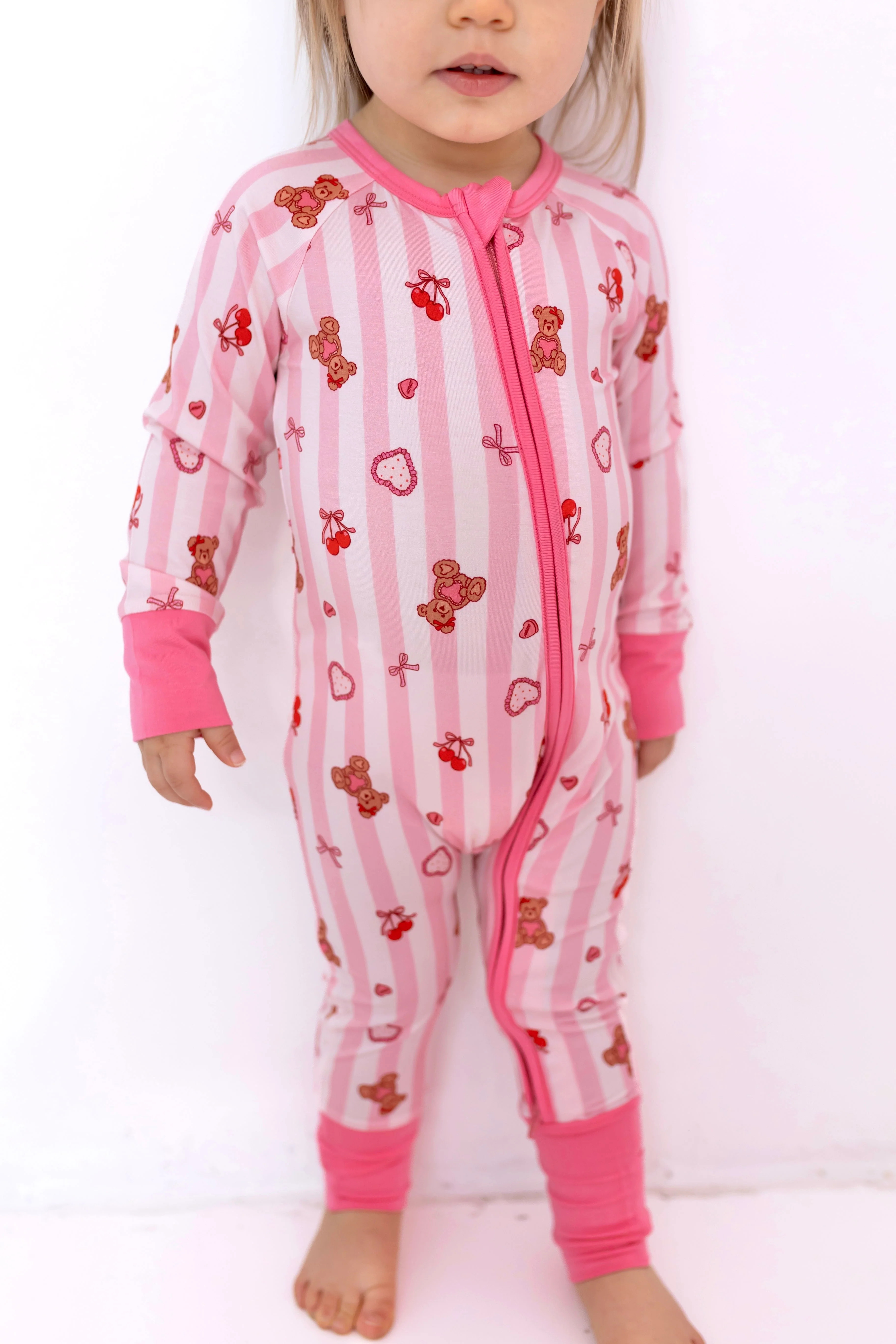 Love You Bear-y Much Zipper Romper | In My Jammers