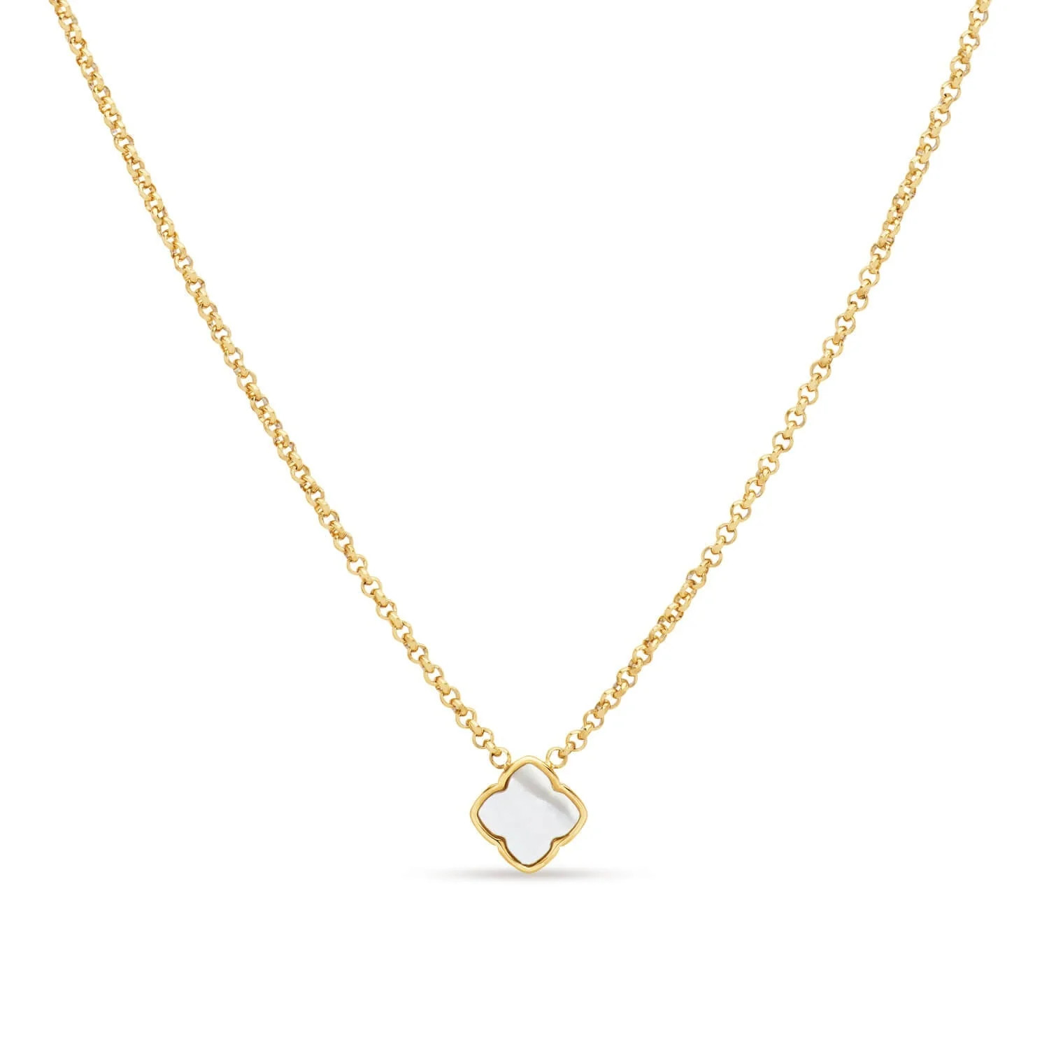 Pearl Clover Necklace (Gold) | Abbott Lyon