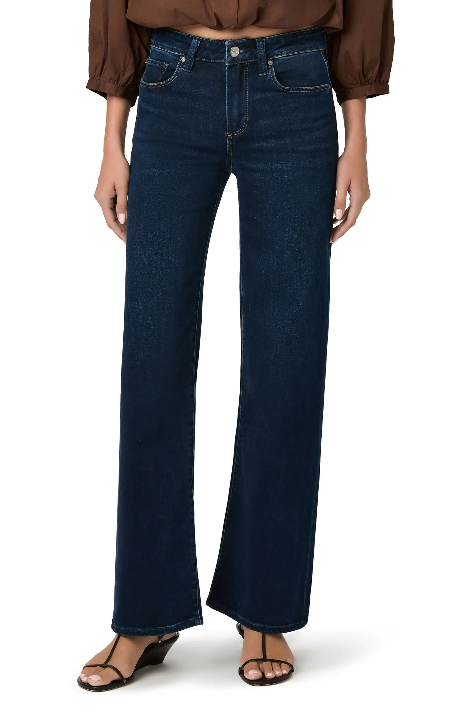 PAIGE Tatum Reverse Seamed Wide Leg Jeans (Women) | Nordstrom | Nordstrom
