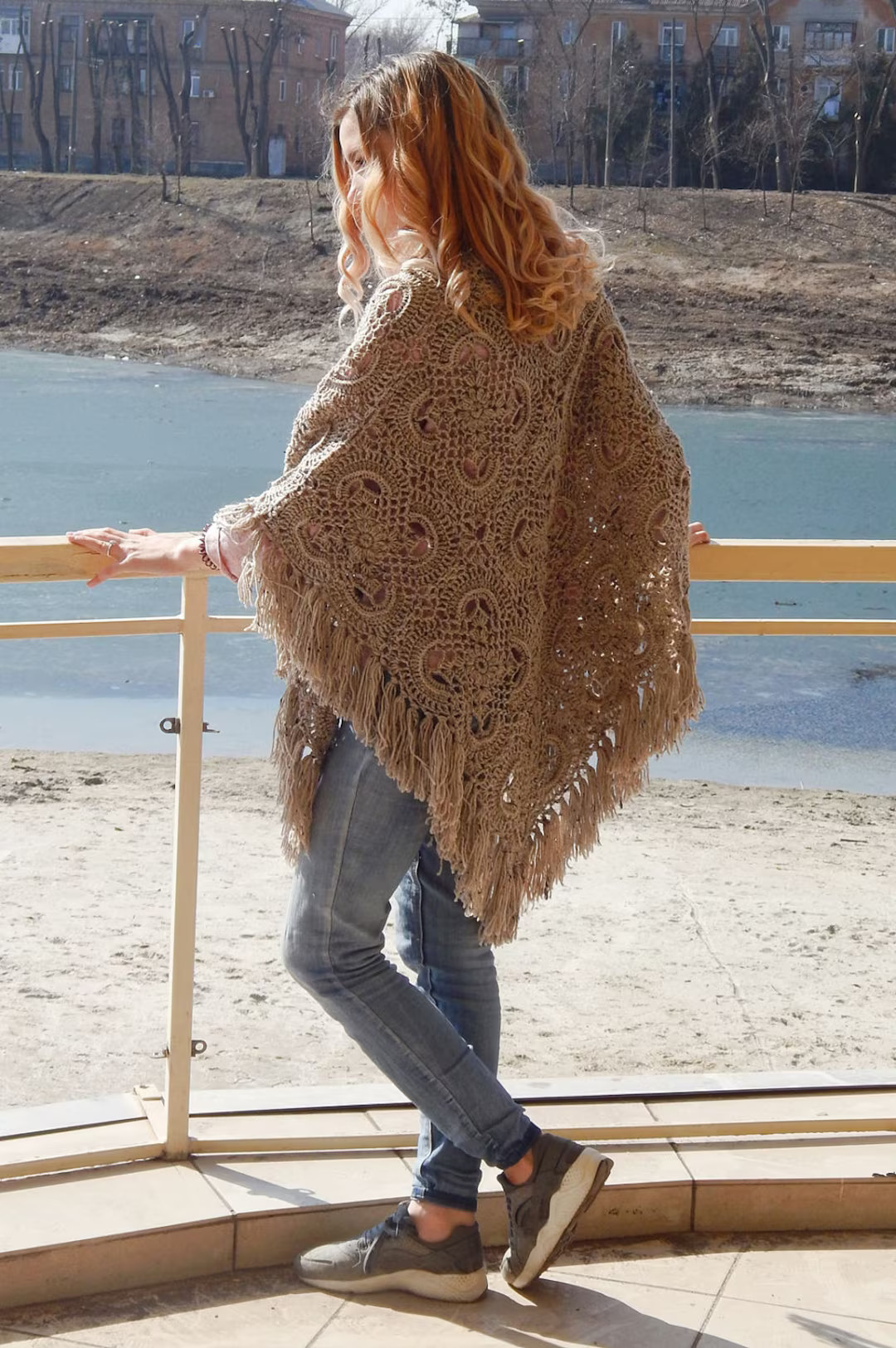 knitting kerchief -boho crochet shawl - crochet shawl - handmade - triangular shawl - warp - bakt... | Etsy (US)