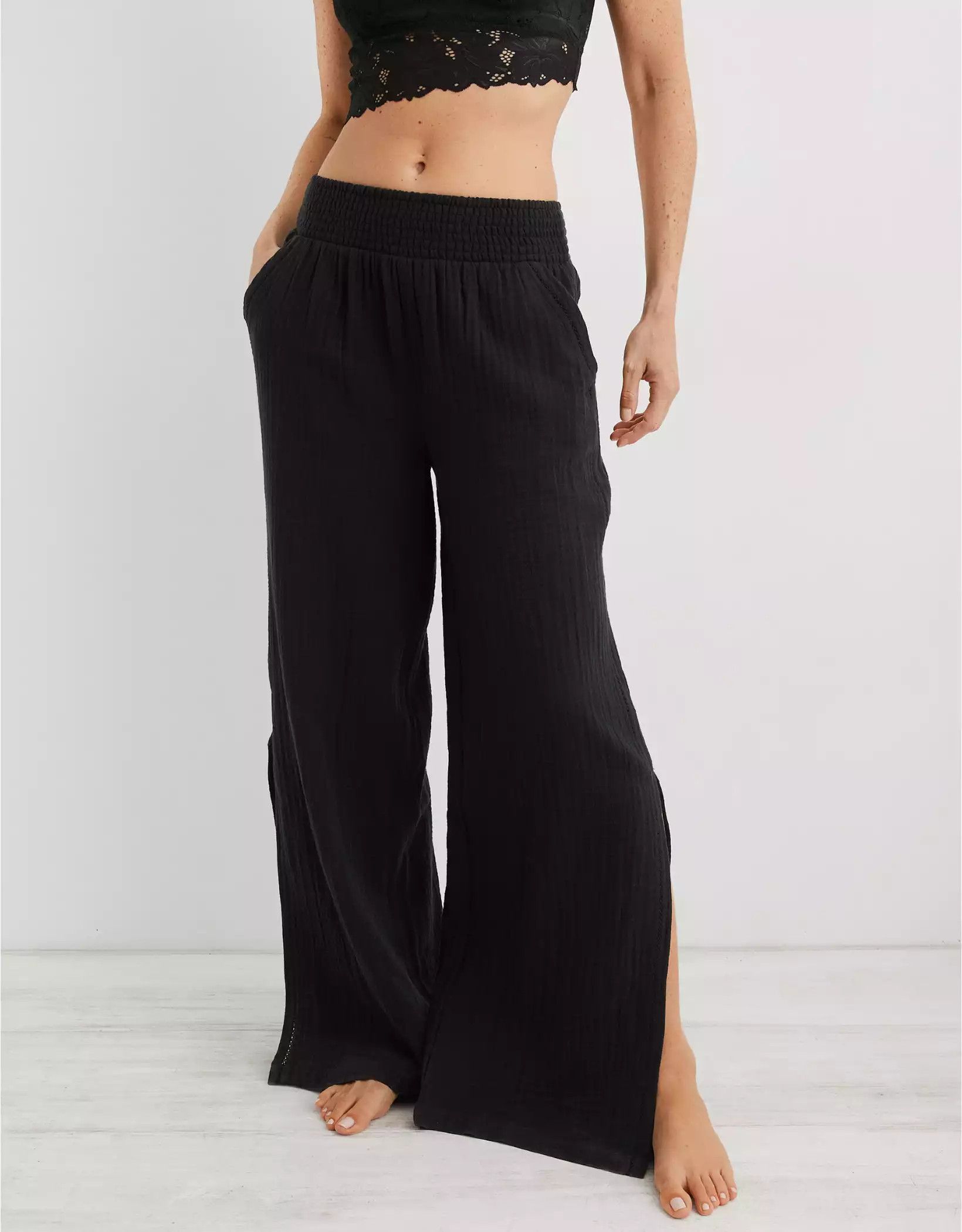 Aerie High Waisted Pool-To-Party Pant | Aerie