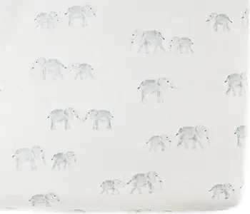 Pehr Follow Me Organic Cotton Crib Sheet in Giraffe/Yellow at Nordstrom | Nordstrom