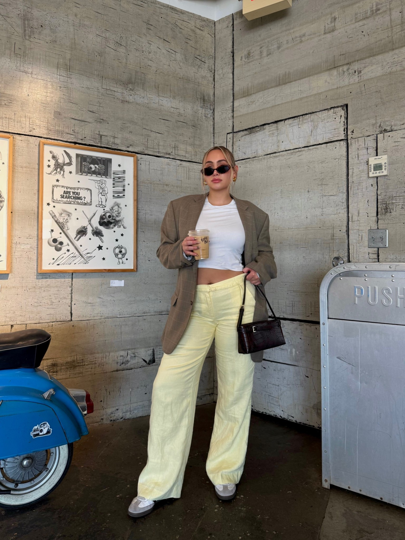 butter yellow ootd