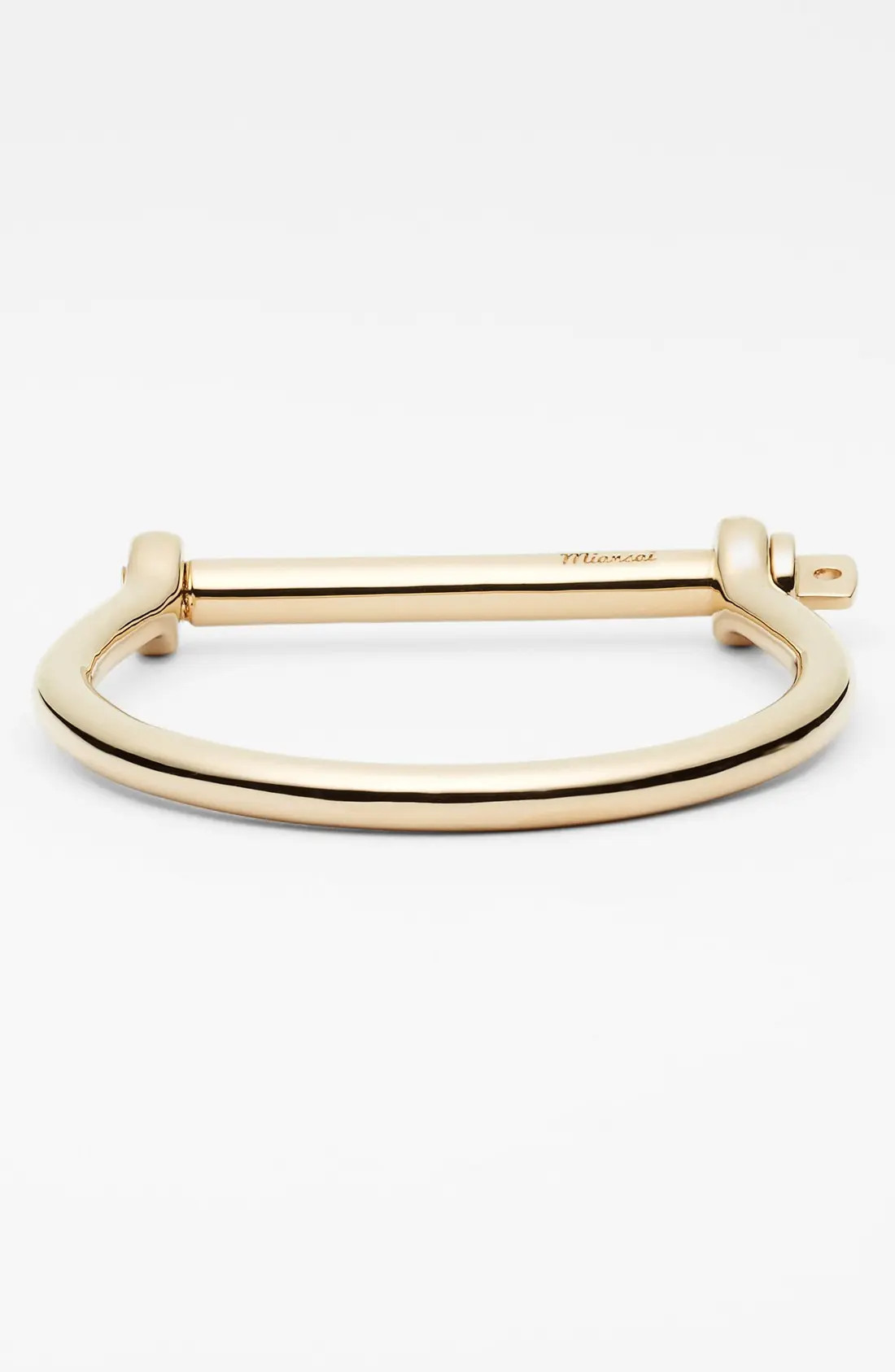 Miansai Gold Plated Screw Cuff Bracelet | Nordstrom