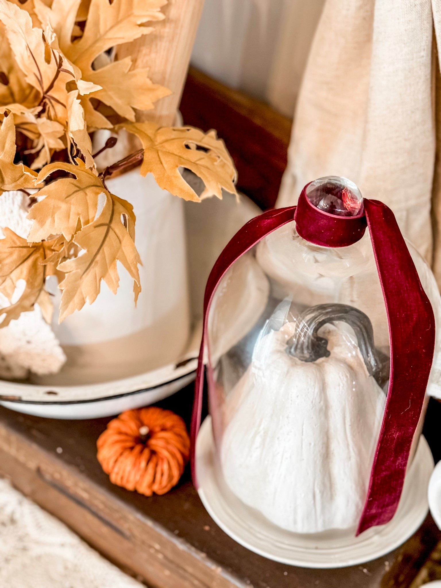 This wine colored ribbon is my fav accent of the fall season! I have used it on everything! Ribbons are the perfect accessory for any decor! I have it in two sizes! 

#LTKHome #LTKSeasonal