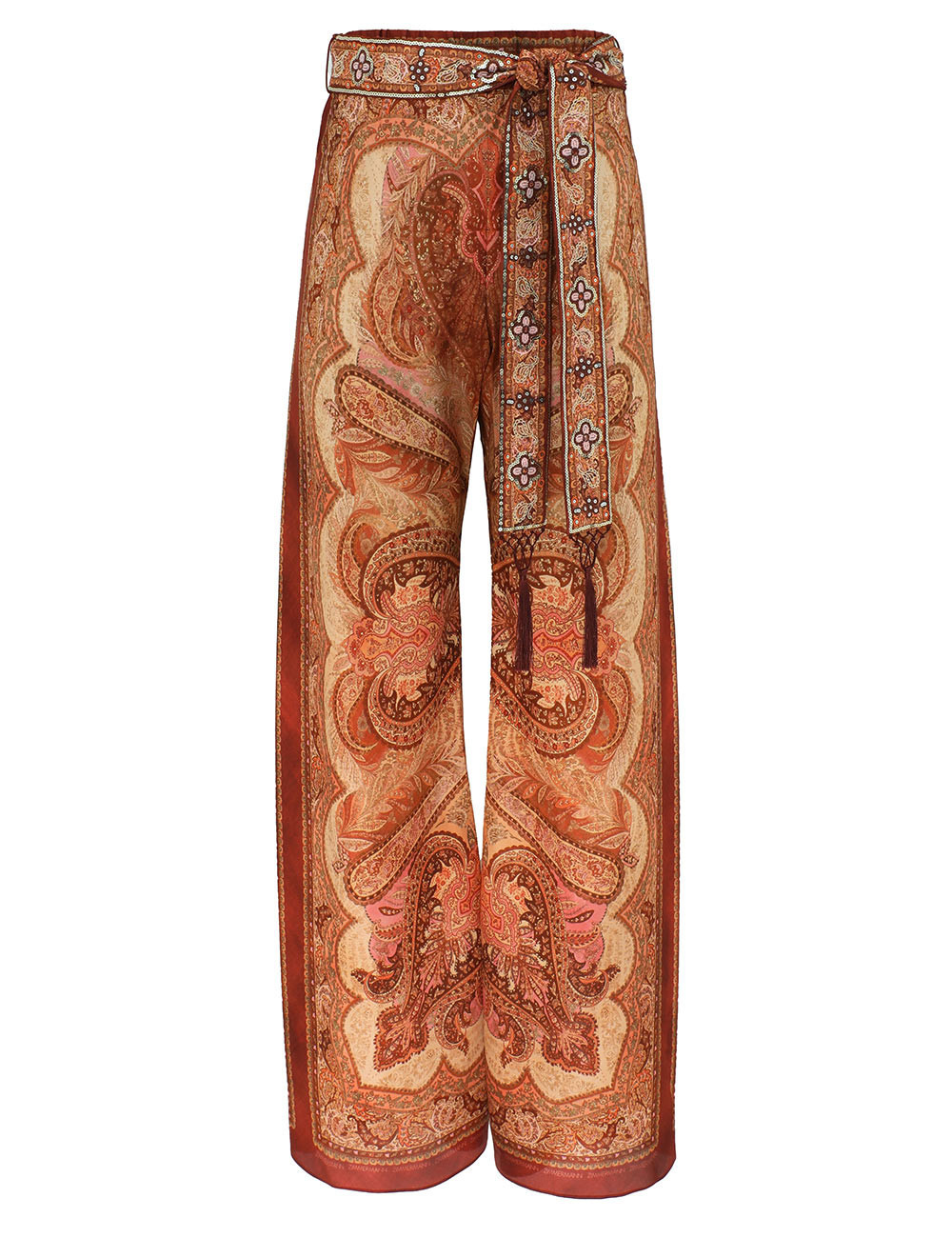 ZIMMERMANN Sundance Pants Rust Tapestry Size 2 | ZIMMERMANN (US, CA, EU, MENA)
