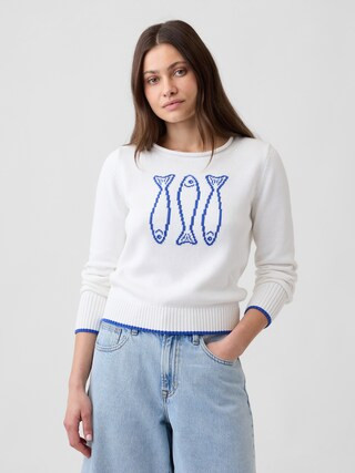 Rollneck Intarsia Sweater | Gap Factory
