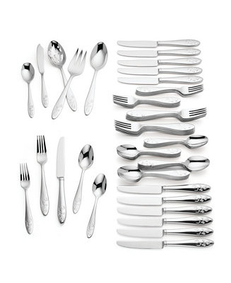 Butterfly Meadow 65 Pc. Flatware Set, Service for 12 | Macy's