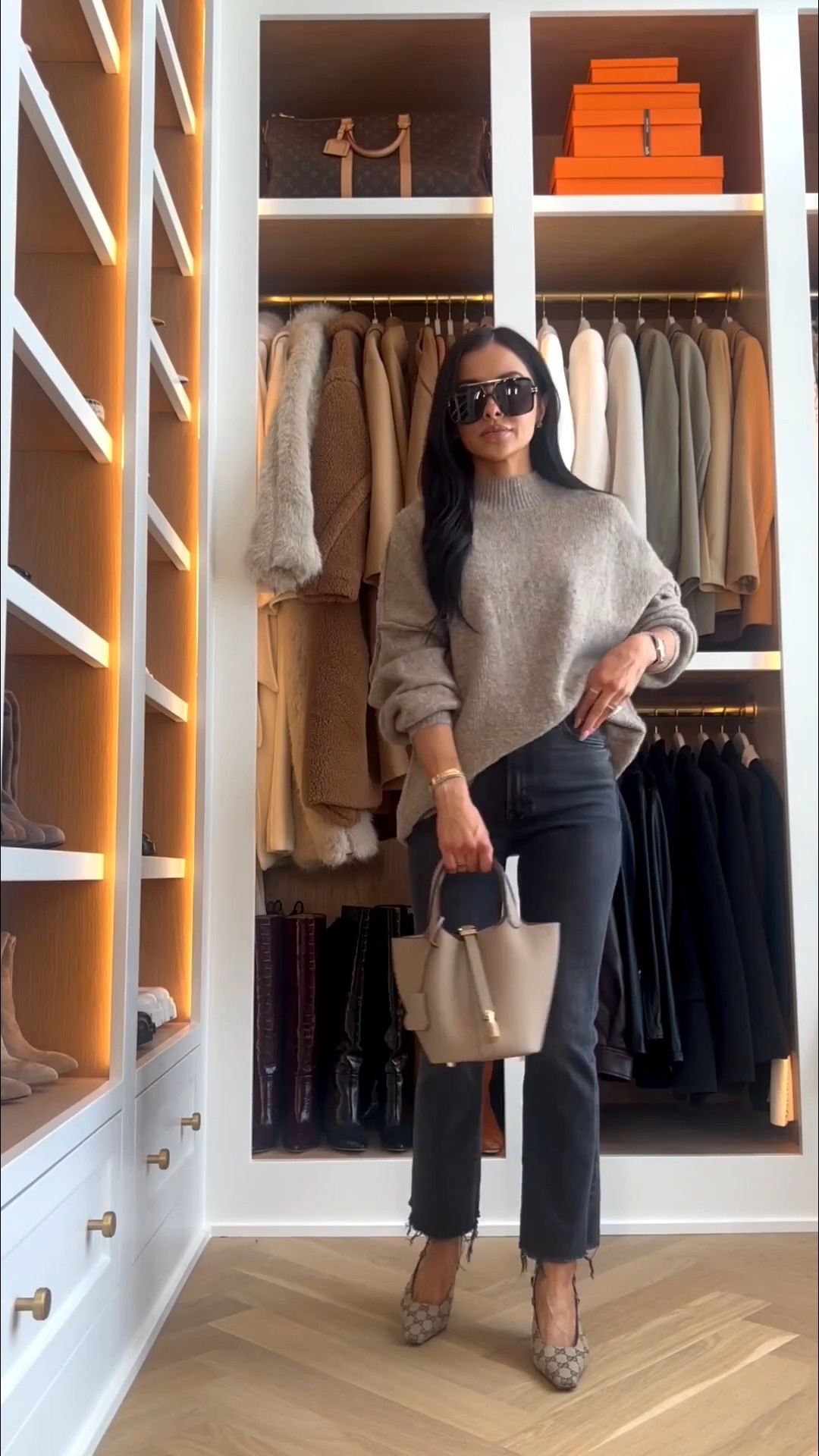Amazon sweater I’m loving lately
Mother ankle jeans
Amazon Hermes tote
Amazon sunglasses 
Amazon fashion 

#LTKPetite #LTKootd #LTKOver40