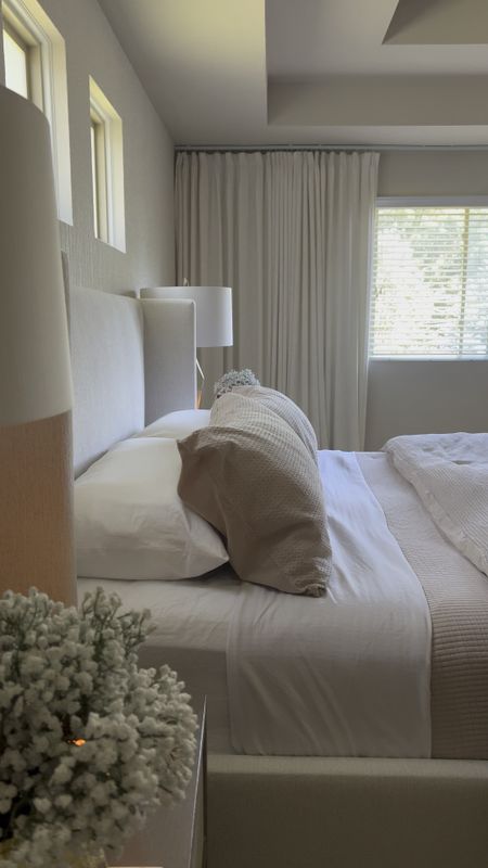 Neutral bedding creates a calm and cozy bedroom. 

Bedroom Inspo. Neutral decor. Neutral home. Neutral bedding. Aesthetic. Selfcare  

#LTKStyleTip #LTKHome #LTKVideo