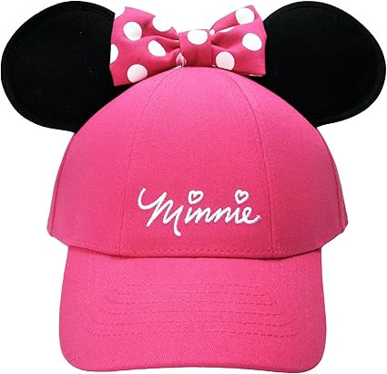 Disney Youth Hat Kids Cap with Mickey or Minnie Mouse Ears (Minnie Pink) | Amazon (US)