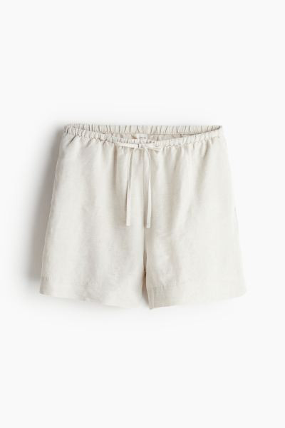 Pantalón corto en mezcla de lino | H&M (FR, IT, ES, PT, BE)
