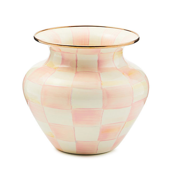 MacKenzie-Childs Rosy Check Large Vase | MacKenzie-Childs