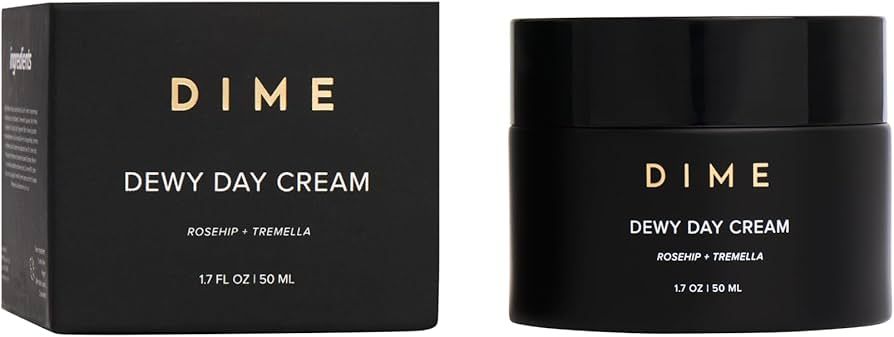 DIME Beauty Dewy Day Cream, Morning Face Moisturizer with Rosehip Oil and Snow Mushroom, 1.7 oz /... | Amazon (US)