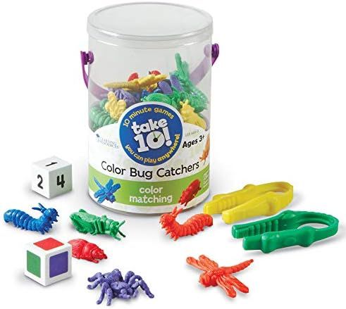 Learning Resources Take 10! Color Bug Catchers, Fine Motor Skills, For 2-4 Players, Ages 3+ | Amazon (US)
