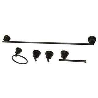 Modern 5-Piece Bath Hardware Set in Oil Rubbed Bronze | The Home Depot