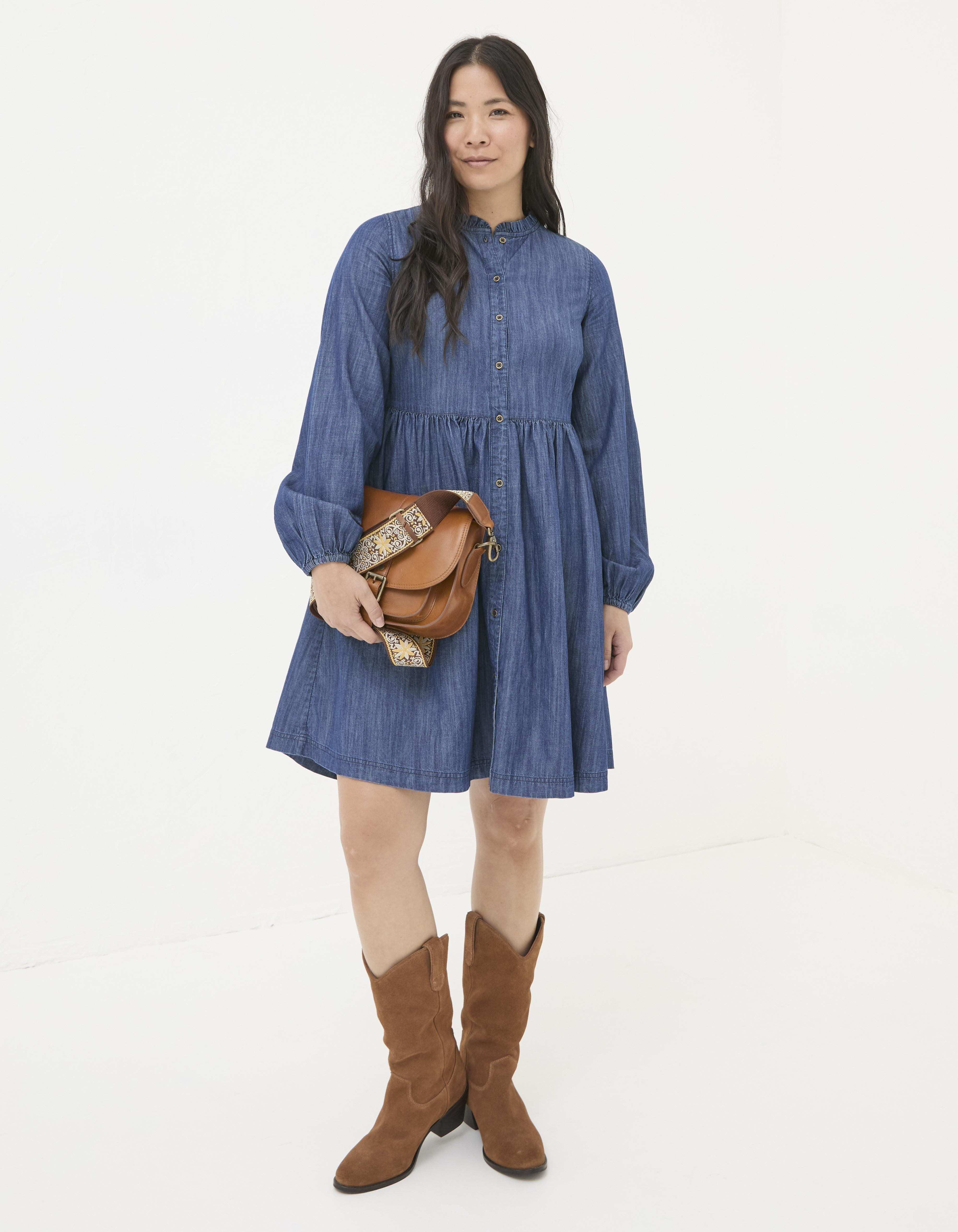 Corrie Denim Dress | Fat Face (UK&IE)