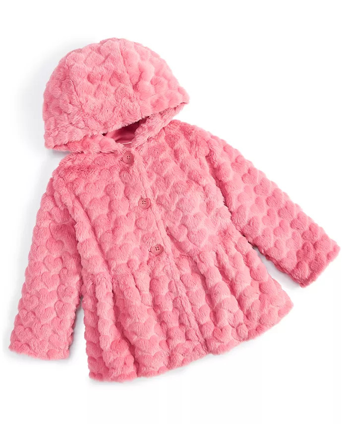 Baby Girls Faux Fur Coat, Created for Macy's | Macy's