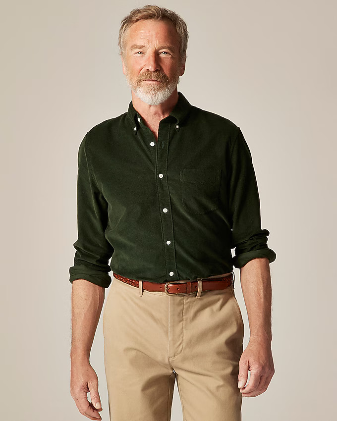 Fine-wale corduroy shirt | J. Crew US