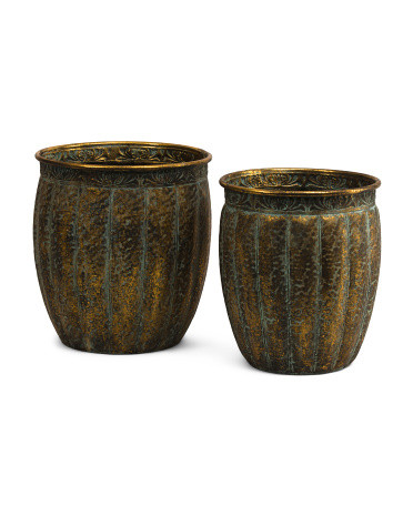 2pc Iron Flowerpot Set | TJ Maxx