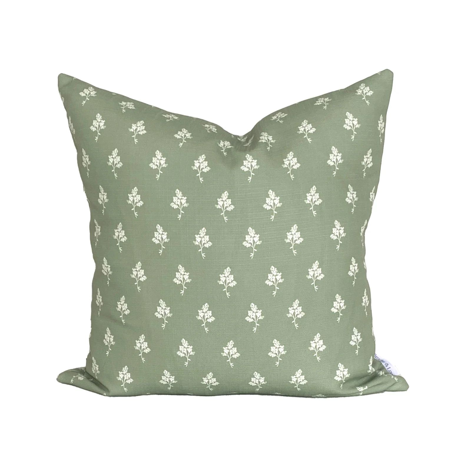 Hannah Floral Pillow in Sage | Brooke and Lou
