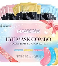 24k Gold Under Eye Patches (25 Pairs), eye mask, Collagen Skin Care Products, Eye Patches for Puf... | Amazon (US)