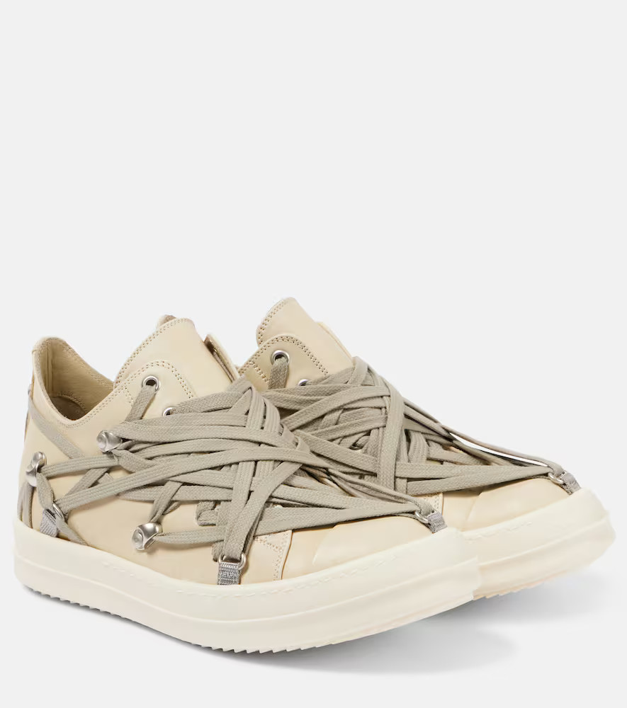 Rick Owens Hollywood Megalace suede sneakers | Mytheresa (UK)