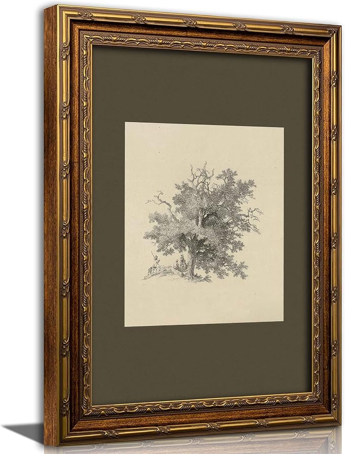 Myzoran Gold Framed Vintage Tree Wall Art Prints, Farmhouse Tree Sketch Landscape Pictures Painti... | Amazon (US)