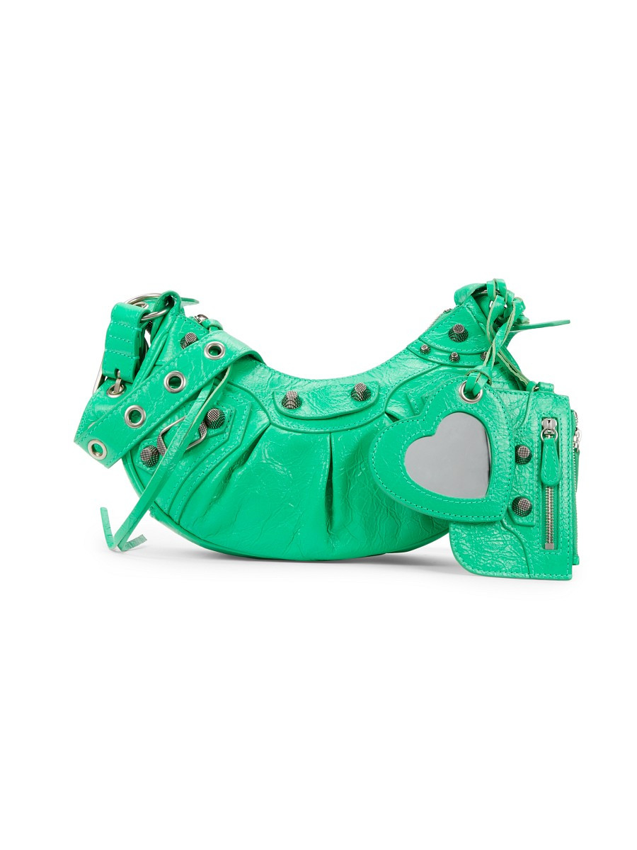 Balenciaga Women's Leather Shoulder Bag - Green | Saks Fifth Avenue OFF 5TH