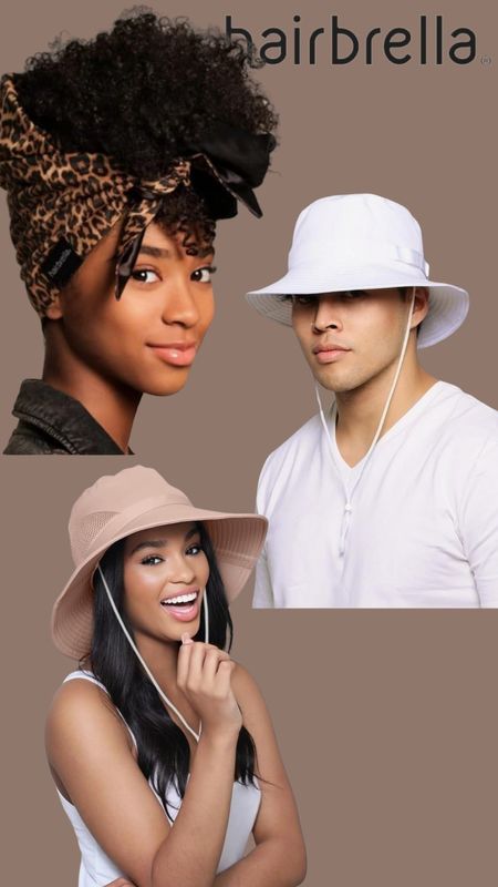 The Hairbrella Stylish Waterproof Satin Lined Sun Hat, and the Hairbrella Waterproof Bucket Hat will be perfect for protecting your hair and face this spring and summer.  #hairbella #satinlinedhats

#LTKSeasonal #LTKU #LTKover40