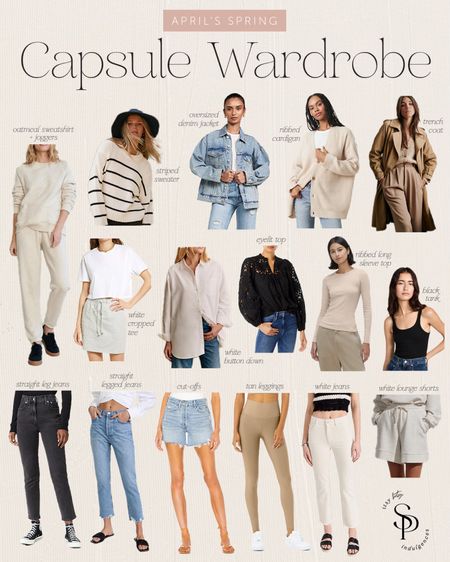 April’s capsule wardrobe 
An outfit for everyday of the month on the blog (itsybitsyindulgences.com) 


#LTKstyletip
