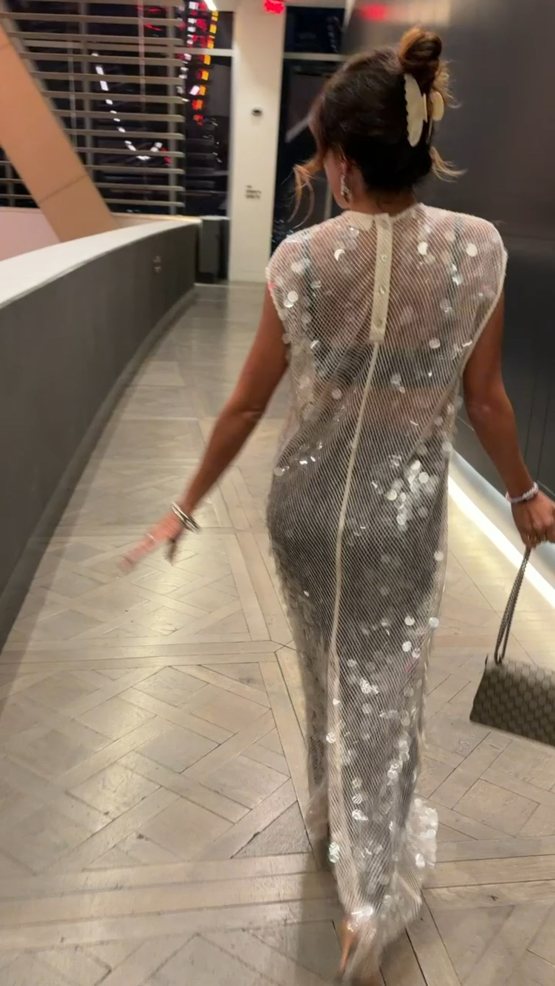 A little sparkle over pants for a holiday dinner! 

#LTKHoliday