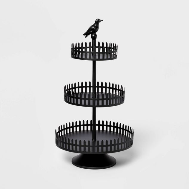 Tiered Metal Black Halloween Decorative Tray - Hyde & EEK! Boutique™ | Target