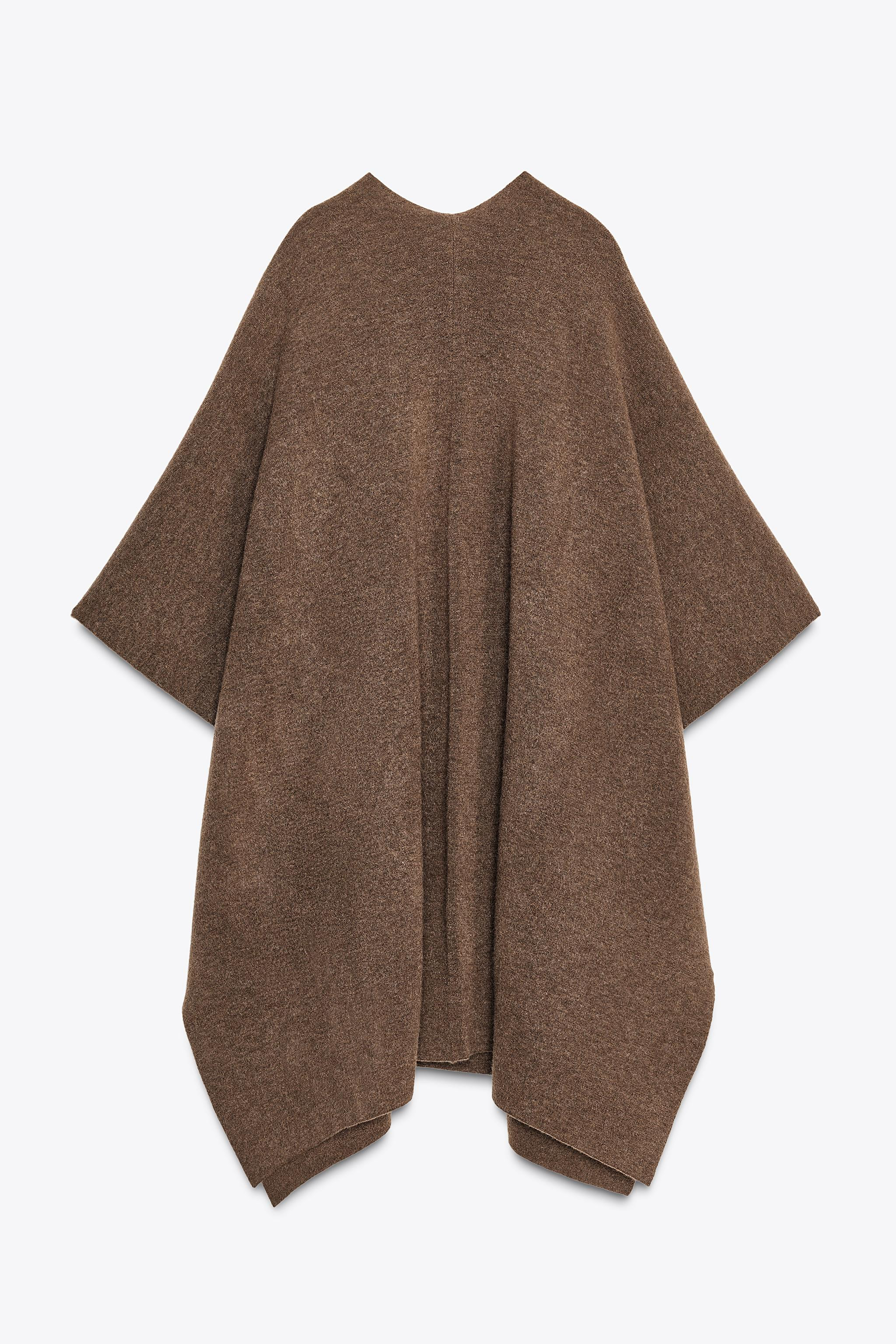 LONG KNIT CAPE | Zara US