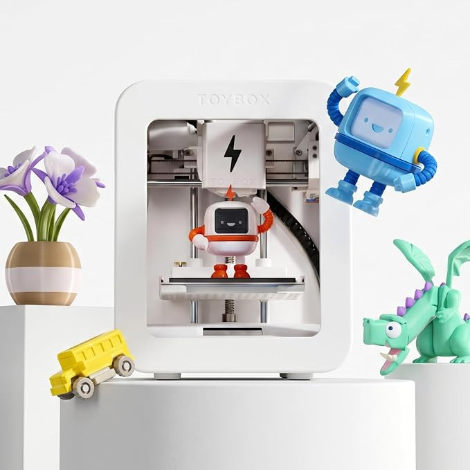 Toybox 3D Printer for Beginners and Kids with Fast Printing, Easy Setup, Safe Design, Free App wi... | Amazon (US)