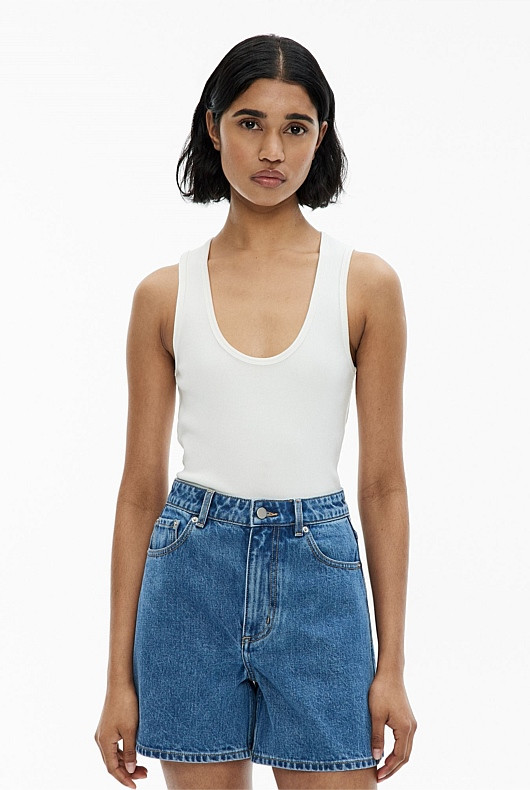 Scoop Rib Tank Top | Witchery (AU)