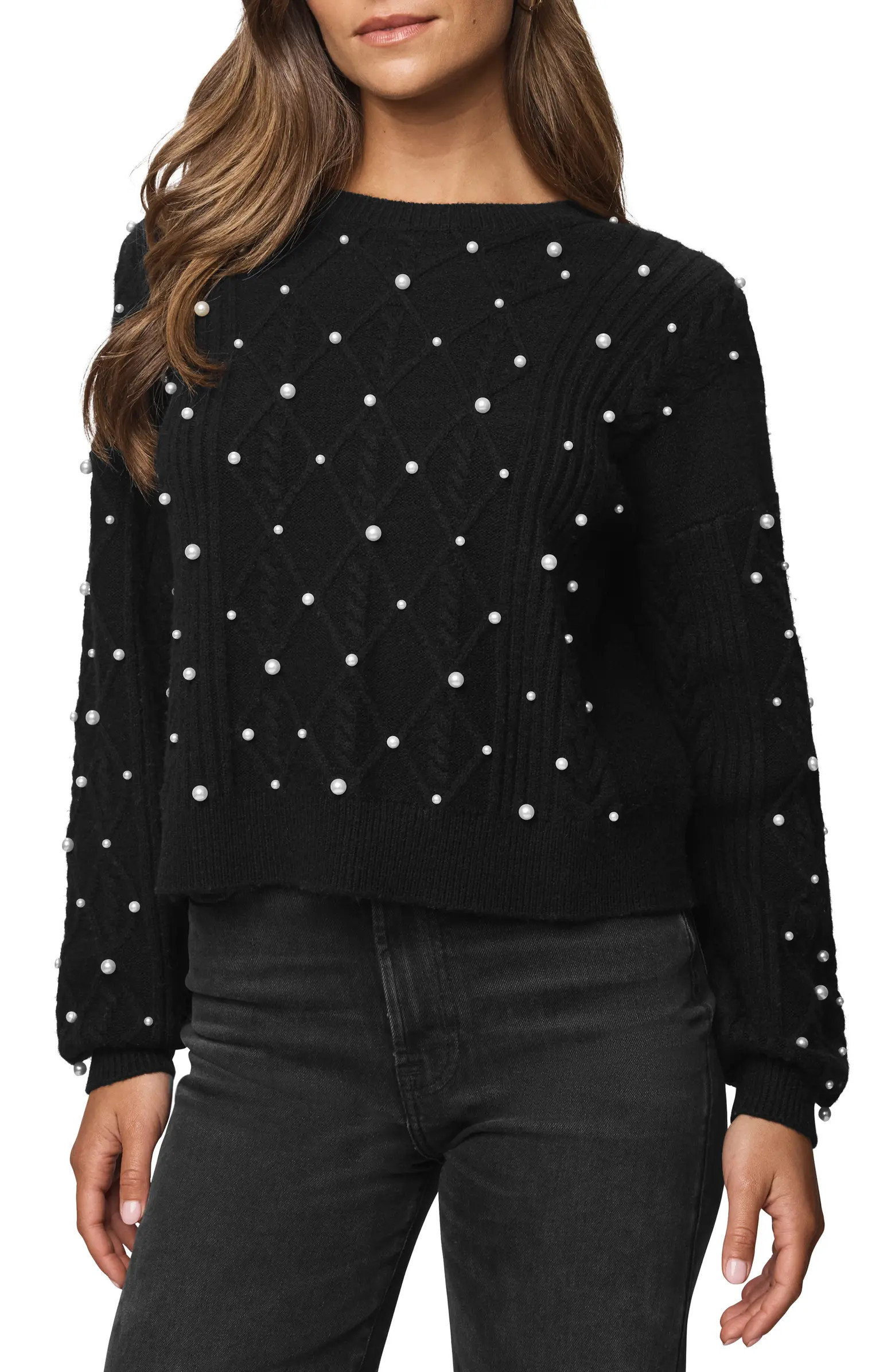 Splendid Demi Pearly Bead Sweater | Nordstromrack | Nordstrom Rack