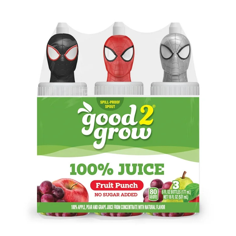 good2grow 6oz 100% Fruit Punch Juice 3 pack (Character Tops Vary) | Walmart (US)