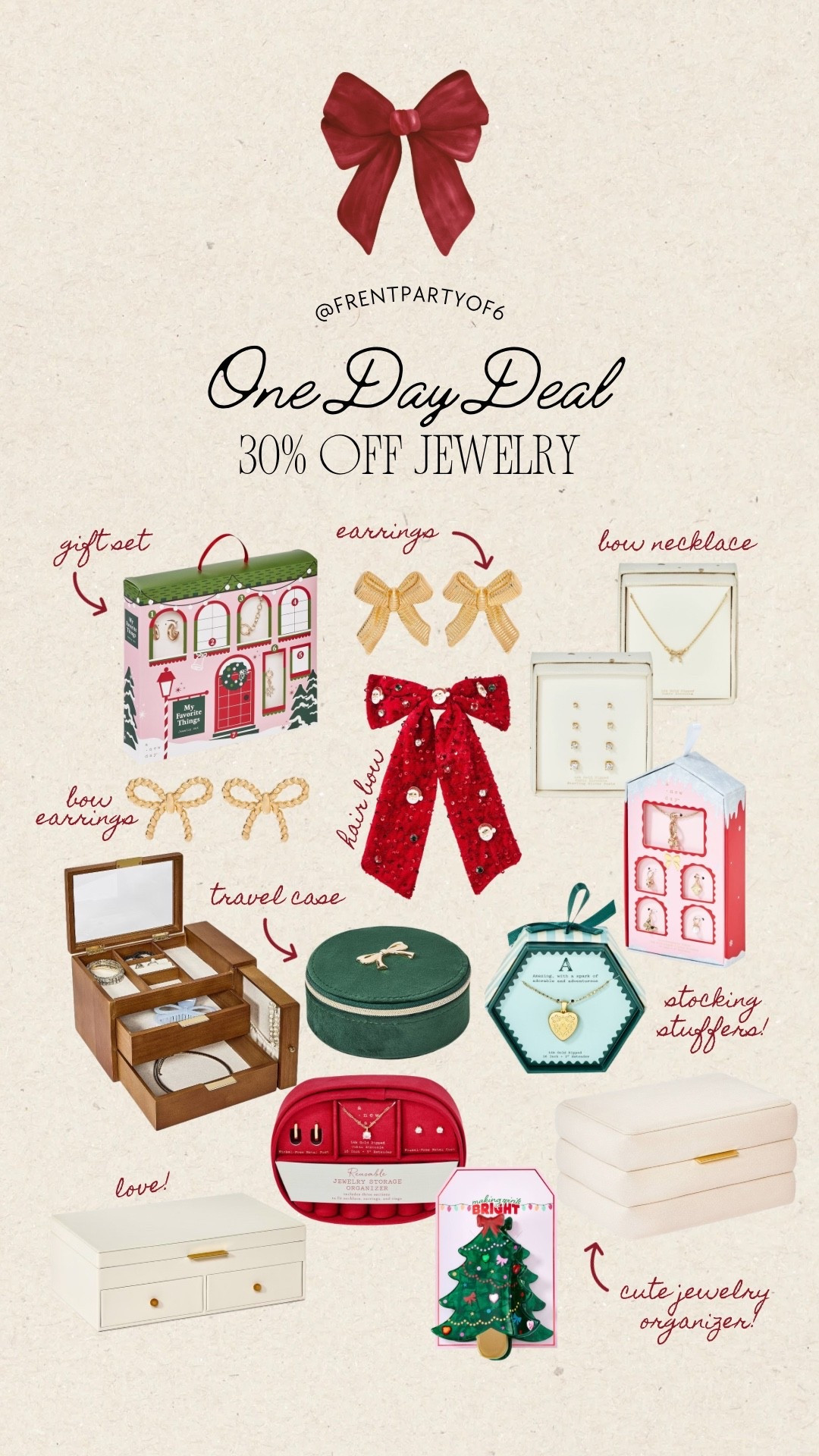 One day deal at target! 30% of jewelry, hair, accessories, and jewelry organizers. This is a great time to buy a gift or stocking stuffers!

#LTKGiftGuide #LTKFindsUnder50 #LTKSaleAlert