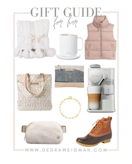 Gift guide for her! Loving these fun options for the ladies in your life! The puffer vest &  Nespresso machine are my personal favorites ✨

#ltkgiftguide #giftsforher #puffervest 

#LTKHoliday #LTKSeasonal