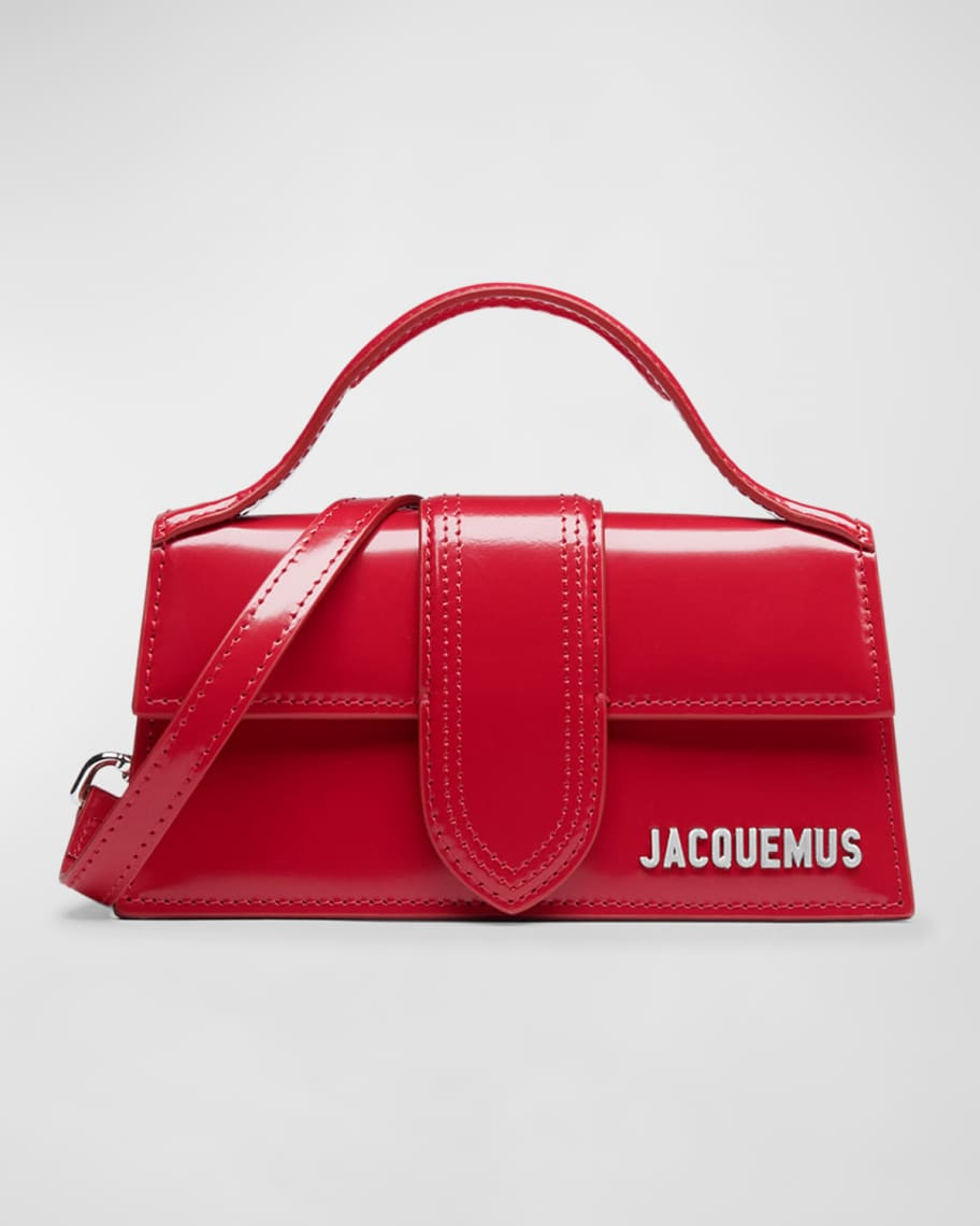 Jacquemus Le Bambino Patent Top-Handle Bag | Neiman Marcus