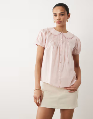 Cotton On babydoll blouse in pink | ASOS | ASOS (Global)