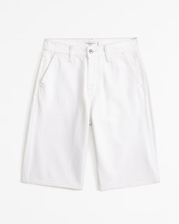 Women's Mid Rise Slouchy Short | Women's Clearance | Abercrombie.com | Abercrombie & Fitch (US)