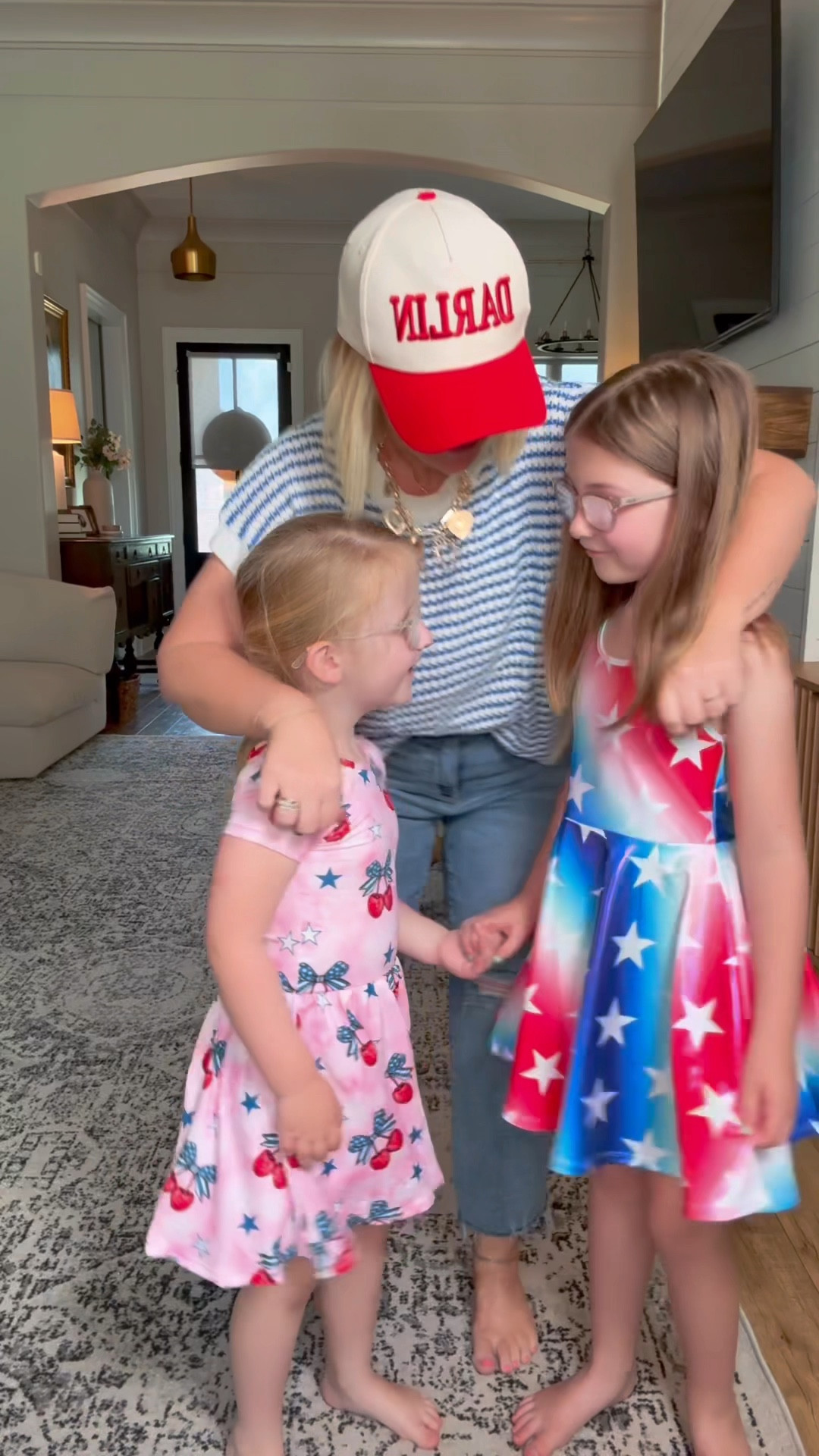 4th of July family Outfits 🙌🏻 
The girls love these dresses and im obsessed with summer sweaters. 

Summer, casual outfits, patriotic, 

#LTKSummerEdit #LTKFamily #LTKKids