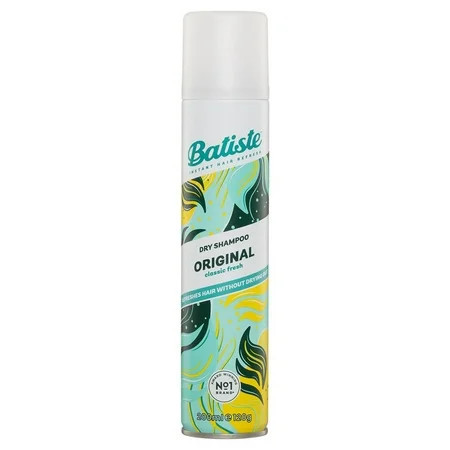 (2 pack) Batiste Original Dry Shampoo Absorbs Oil & Grease Classic Clean Scent 5.71 oz | Walmart (US)