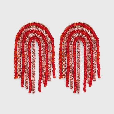 SUGARFIX by BaubleBar Beaded Fringe Statement Earrings | Target