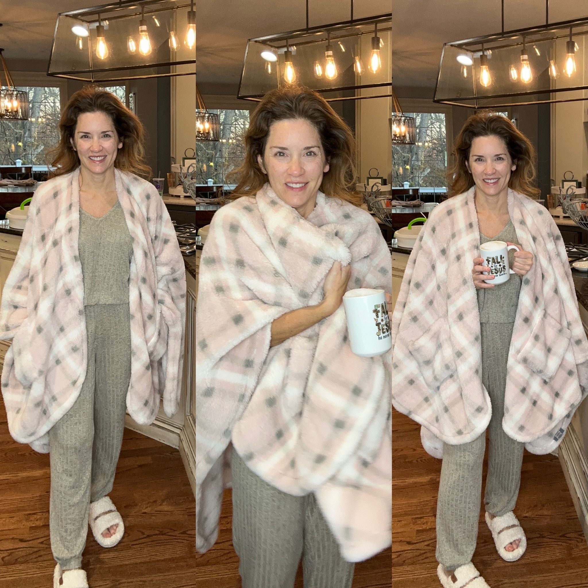 Stay cozy with this wrap shawl in the cooler months 💨🍂❄️

Perfect for all Crazy Busy Mamas! 

#LTKFindsUnder50 #LTKOver40 #LTKHome