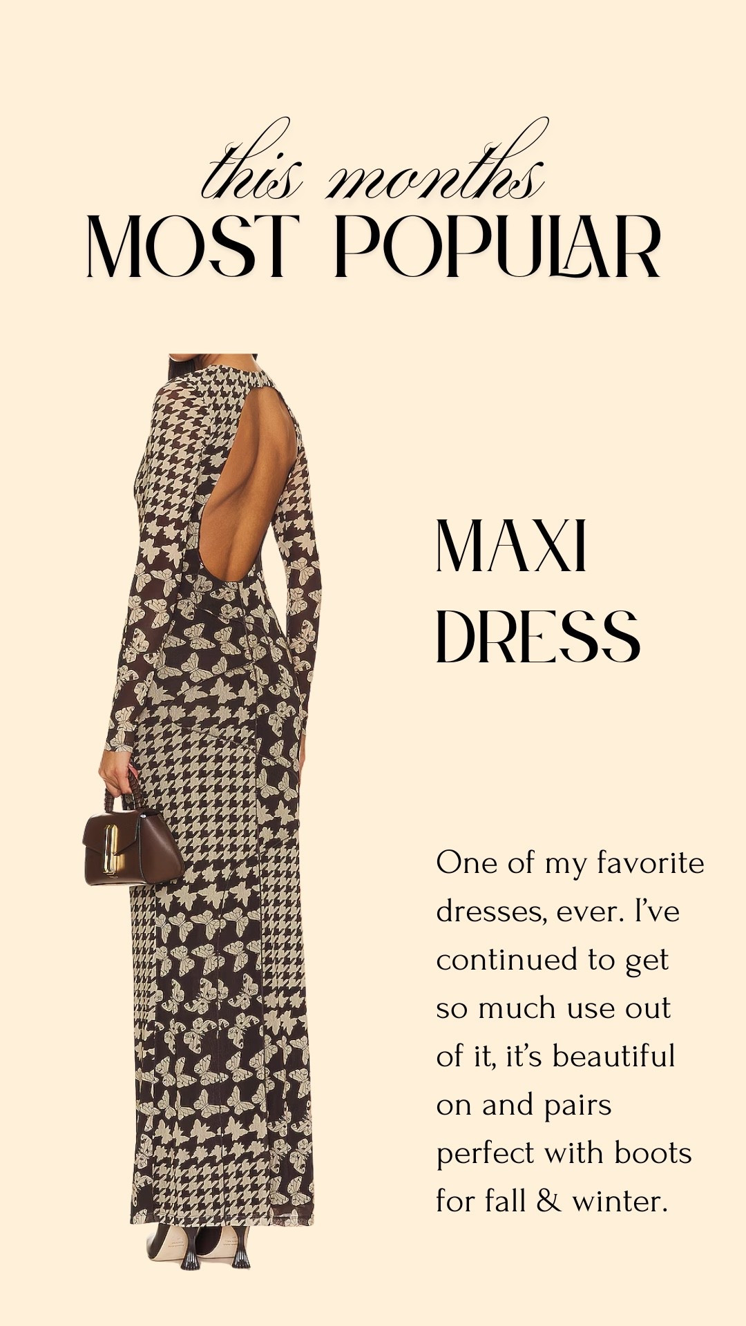 Maxi dress, butterfly, brown dress, fall, winter, ootd




#LTKStyleTip #LTKSeasonal #LTKOver40